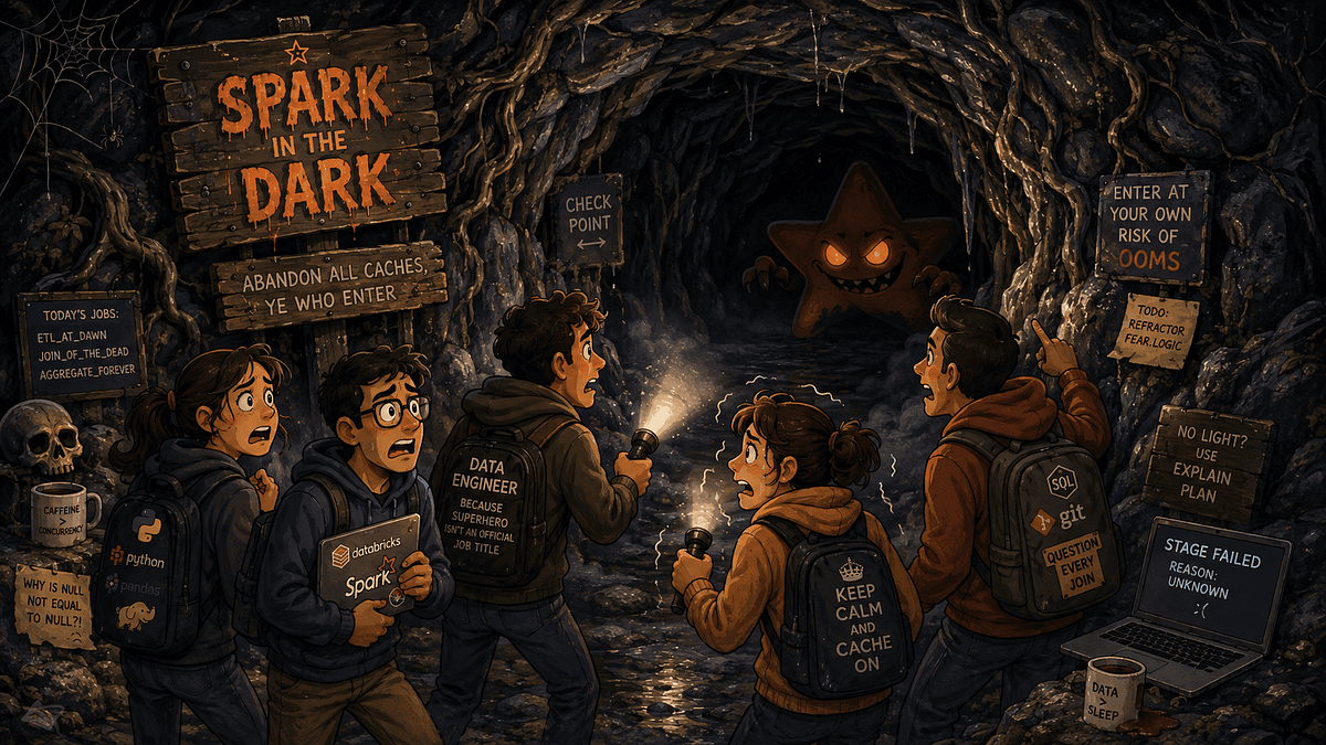 Data engineers entering the dark cave